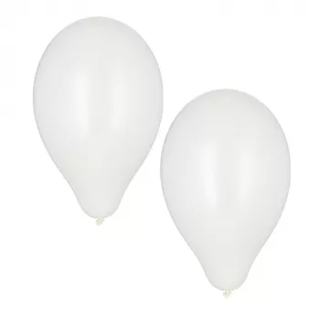 PAPSTAR palloncini in lattice bianchi, diametro 250 mm, confezione da 100, adatti all'elio 18956