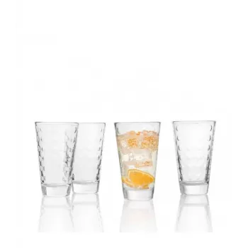 Esmeyer Leonardo OPTIC set di bicchieri, 300 ml, decoro in rilievo interno, conico, altezza 130 mm, 6 pezzi 410-749
