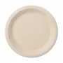 PAPSTAR piatto pure in canna da zucchero, rotondo, 230 mm, 50 pezzi, compostabile, adatto al microonde 89866