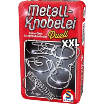 Schmidt Spiele Metal Puzzle Duell XXL - gioco di abilità puzzle edizione da viaggio dai 7 anni