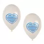 PAPSTAR Palloncino in lattice blu-bianco bavarese, 250 mm di diametro, 1 pezzo 81949