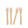 PAPSTAR pure Forchettina per patatine, legno di betulla, 121 mm, biodegradabile, 1 pezzo 82557