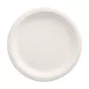 PAPSTAR pure Piatto in canna da zucchero rotondo 230 mm confezione da 12 compostabile adatto al microonde 89748