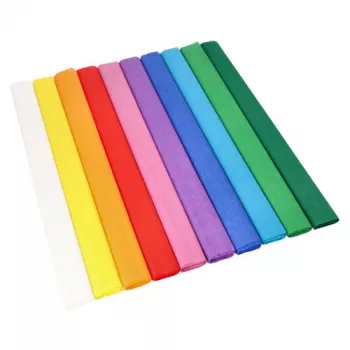 PAPSTAR Rotoli di carta crespa, 500 mm x 2,5 m, assortiti idrorepellenti non macchianti, su rotolo, 1 rotolo (37037)