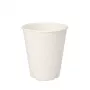 PAPSTAR pure Bicchiere in canna da zucchero 0,2 L, bianco, confezione da 12, compostabile e adatto al microonde 89853