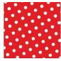 PAPSTAR Dots Tovaglioli di carta, 330 x 330 mm, rosso, 3 strati, piega 1/4, 20 pezzi 82756