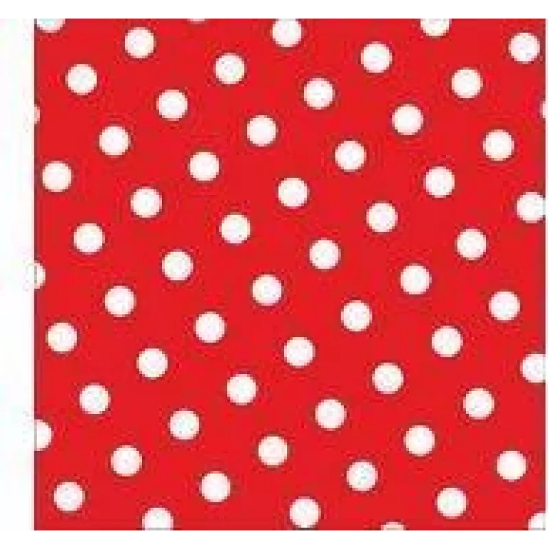 PAPSTAR Dots Tovaglioli di carta, 330 x 330 mm, rosso, 3 strati, piega 1/4, 20 pezzi 82756