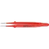 KNIPEX 92 27 62 Pinzetta di precisione VDE, punta finissima, 150 mm, isolata 1000V