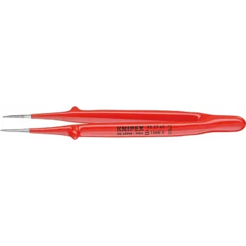 KNIPEX 92 27 62 Pinzetta di precisione VDE, punta finissima, 150 mm, isolata 1000V
