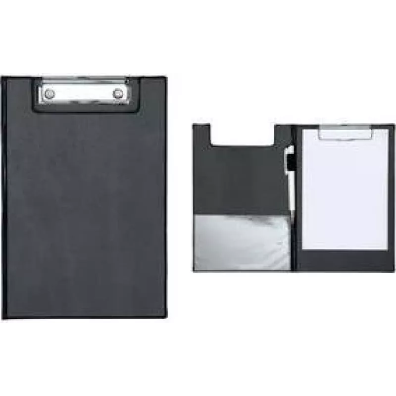 MAUL Cartella con morsetto e copertina in PVC, DIN A5, nera 2339390
