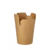 PAPSTAR pure snack box quadrata 230 ml, marrone, cartone vergine certificato FSC, rivestimento bio, 1 pezzo 87268