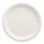 PAPSTAR pure piatto in canna da zucchero, rotondo, 260 mm, 50 pezzi, compostabile, adatto al microonde (89738)
