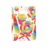 PAPSTAR Candies Party sacchetto di carta con manico, 140 x 210 x 60 mm, fondo a blocco, soffietto laterale, 1 pezzo (88862)