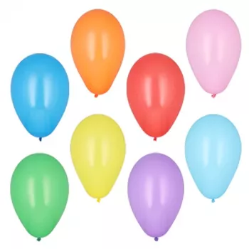 PAPSTAR palloncini rotondi, 190 mm di diametro, colori assortiti, lattice di gomma naturale, 1 pezzo (10049)