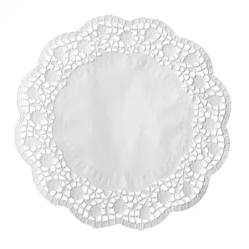 PAPSTAR centrino rotondo per torte, 320 mm, carta traforata goffrata bianca, 40 g/m², 1 pezzo (12456)