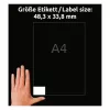 AVERY etichette universali 48,3 x 33,8 mm bianche con tecnologia UltraGrip (confezione da 480) 4789