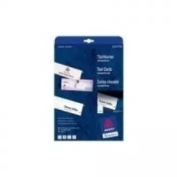 Avery segnaposto C32253-25, bianchi, 40 x 110 mm, 100 cartoncini (25 fogli x 4)