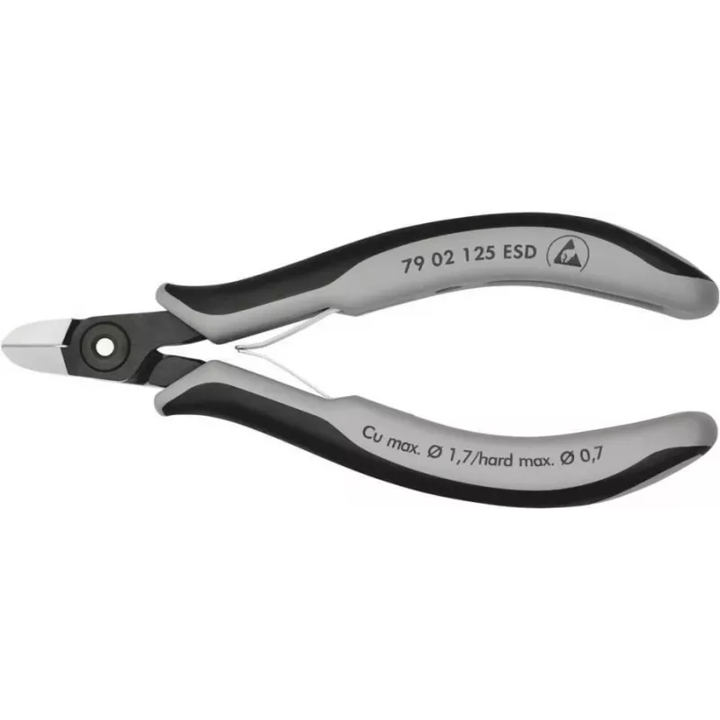 KNIPEX tronchese laterale ESD con tagliente a bisello 125 mm 79 02 125 ESD