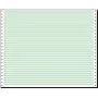 SIGEL 12370 carta continua, perforazione singola, righe verdi, 305 x 375 mm, 60 g/m², 2000 fogli