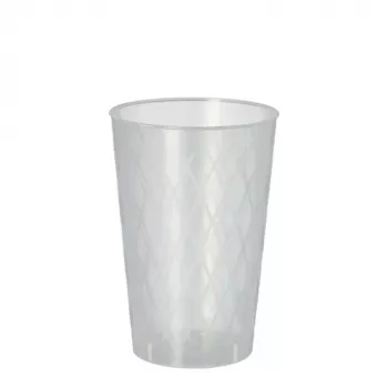 PAPSTAR bicchieri riutilizzabili, 0,25 L, trasparenti, confezione da 40, diametro 70 mm, altezza 105 mm, lavabili in lavastoviglie (89820)
