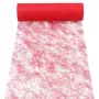 PAPSTAR Sizoflor runner/decorazione da tavolo, rosso, 75% poliestere 25% poliammide, impermeabile, resistente allo strappo, 1 pezzo 37062