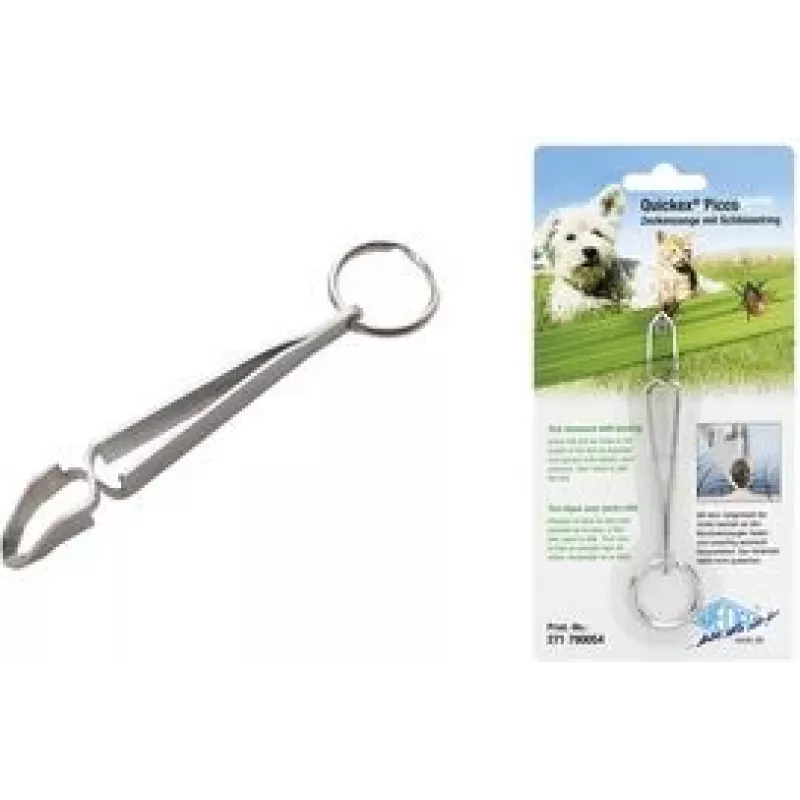 WEDO PICCO pinza rimuovi zecche con portachiavi, metallo, 1 pezzo 271 790054