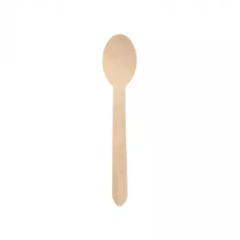 PAPSTAR cucchiai in legno pure, 157 mm, legno di betulla, naturale chiaro, 500 pezzi, biodegradabili 86941