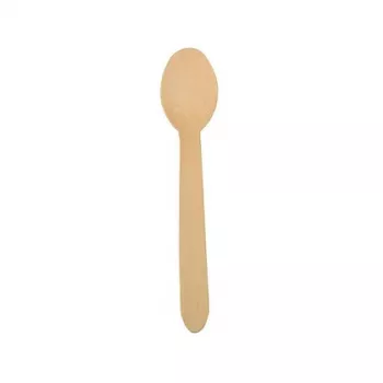 PAPSTAR cucchiai in legno pure, 157 mm, legno di betulla, naturale chiaro, 500 pezzi, biodegradabili 86941