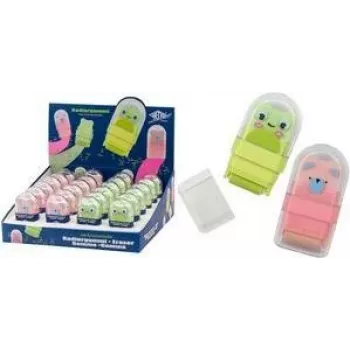 WEDO Clean Animal gomme in plastica display, design rana e orso, 24 pezzi 5998399