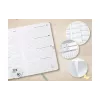 SIGEL agenda settimanale Pure Sparkle Leaves pianta 2026 multicolore - A6 (J6802)