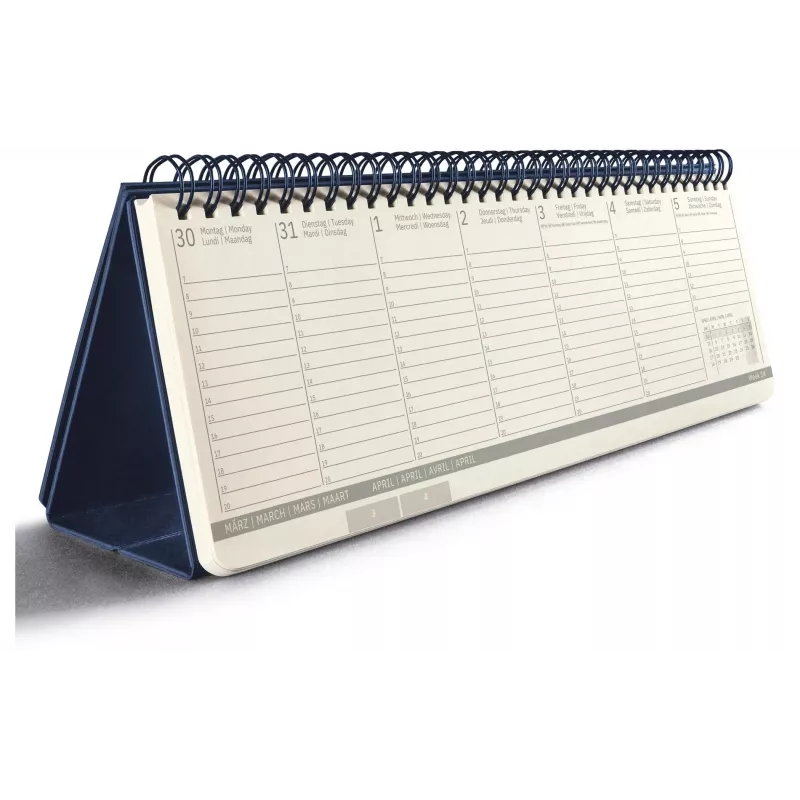 SIGEL Conceptum calendario da scrivania 2026 orizzontale blu C2682