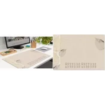 SIGEL sottomano in carta Natural Leaves, DIN A2, 30 fogli, 80 g/m², incollati, con planner biennale H6315