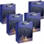 SIGEL GT115 sacchetti regalo grandi Weihnachtskapelle, 26 x 33 cm, confezione da 5