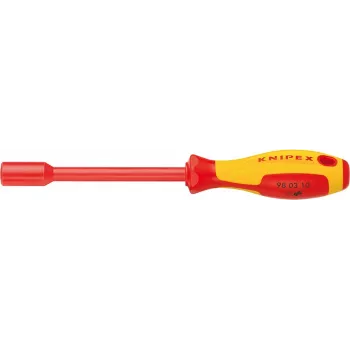KNIPEX 98 03 13 cacciavite a bussola, bussola esagonale 13 mm, acciaio cromo-vanadio, 235 mm