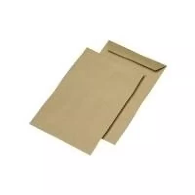 MAILmedia 301017 Busta per spedizioni E4, senza finestra, gommata, marrone, 130 g/m²