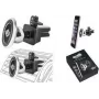 WEDO Dock-it Premium supporto magnetico mini per bocchette auto per smartphone, nero/argento 60 15054
