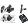WEDO Dock-it Premium supporto magnetico mini per bocchette auto per smartphone, nero/argento 60 15054