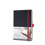 SIGEL Conceptum quaderno A5 a quadretti, nero/rosso, copertina rigida con struttura Softwave, 194 pagine, Red Edition CO662