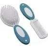 Olympia H+H set spazzola e pettine per neonati BS 868, setole naturali, extra morbide, bianco, 98374