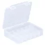 ALLIT EuroPlus Basic scatola assortimento 18/7, polipropilene trasparente ad alta resistenza agli urti, 7 scomparti, nero 457180