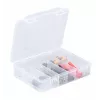 ALLIT EuroPlus Basic scatola assortimento 18/7, polipropilene trasparente ad alta resistenza agli urti, 7 scomparti, nero 457180