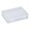 ALLIT EuroPlus Basic scatola assortimento 18/7, polipropilene trasparente ad alta resistenza agli urti, 7 scomparti, nero 457180