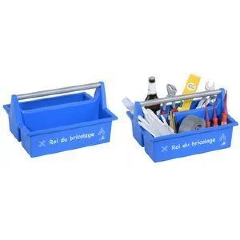 allit McPlus Carry Roi valigetta portautensili blu con manico in alluminio, 2 grandi scomparti 8500905016