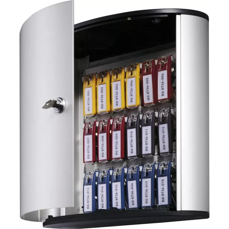 DURABLE KEY BOX 18 portachiavi con serratura a cilindro, grigio chiaro 195123