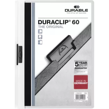 DURABLE DURACLIP 60 A4 pinza fermafogli nero (confezione da 25) 220902