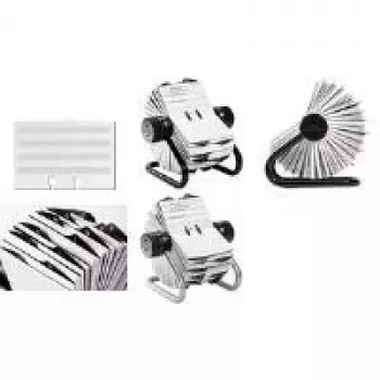 DURABLE TELINDEX schedario rotante, 500 schede, indice A-Z, grigio 248223