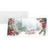 SIGEL DS645 biglietto di Natale Scandinavian Snow, DIN Lang orizzontale, cartoncino bianco 250 g/m², inkjet/laser/fotocopiatrice, 1 pezzo