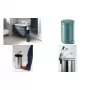 DURABLE cestino pedale in metallo 12L rotondo argento 341158