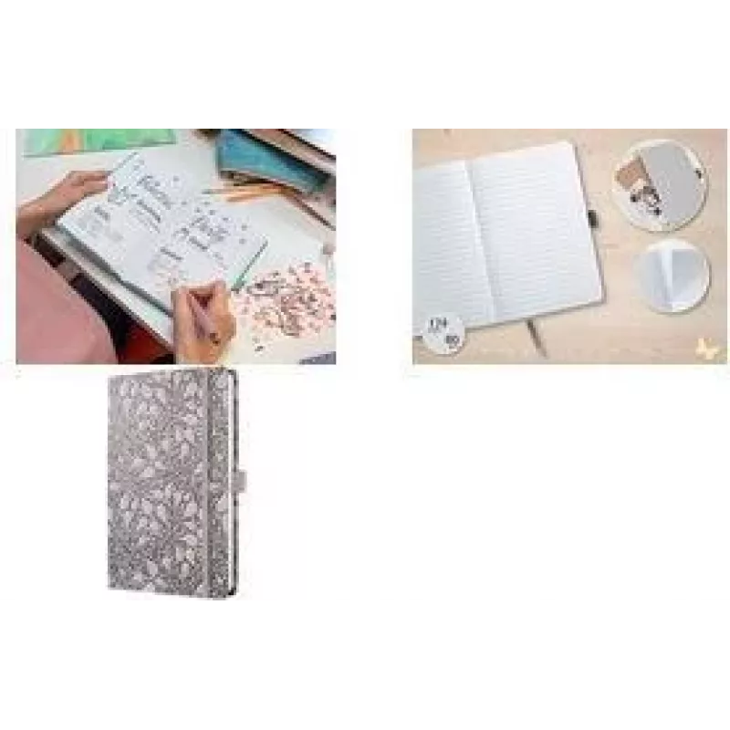 SIGEL Jolie Beauty Enchanted Heart quaderno A5 rigato copertina rigida 176 pagine JN361