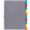 DURABLE A4 indice buste portadocumenti, 10 parti, linguette colorate assortite, polipropilene 663219